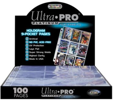Ultra Pro 9 Pocket pages doos - platinum - 100 pages - Kaartspel Pokémon