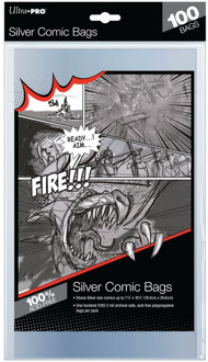Ultra Pro Comic Bags - Silver Size 100 stuks (Donald Duck Formaat)