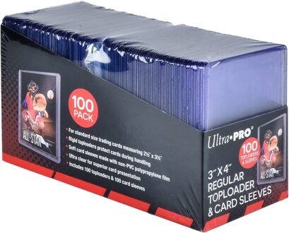 Ultra Pro Regular Toploaders & Card Sleeves (100 stuks)