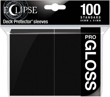 Ultra Pro Standard Sleeves Gloss Eclipse - Zwart (100 stuks)