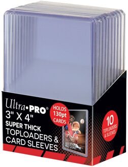 Ultra Pro Super Thick 130PT Toploader with Thick Card Sleeves