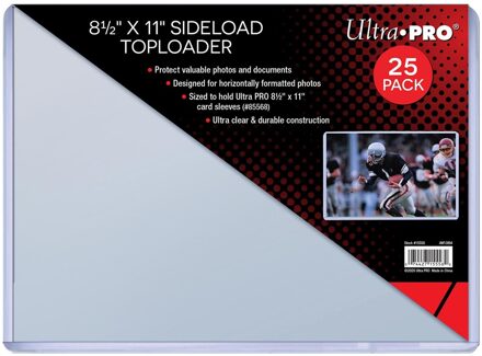Ultra Pro Toploader 215,9 mm x 279,4 mm Sideload (25 stuks)
