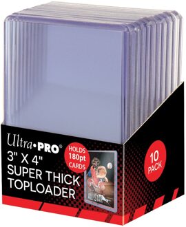 Ultra Pro Toploader - 3" x 4" Super Thick 180PT (10 stuks)