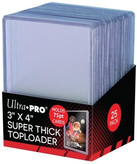 Ultra Pro Toploader - 3" x 4" Thick 75pt (25 stuks)
