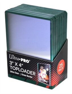 Ultra Pro Toploader - Groen (25 stuks)