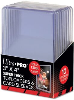 Ultra Pro Toploader - Regular 3"x4" Super Thick 130PT (10 stuks)
