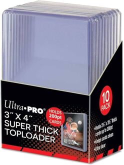 Ultra Pro Toploader - Regular 3"x4" Super Thick 200PT (10 stuks)