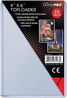 Ultra Pro Toploaders Super Thick 4" x 6" (25 stuks)