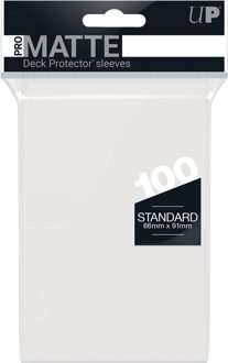 Ultra Pro Ultra Pro-Matte Board Game Sleeves: Standard Clear (66x91mm) - 100 stuks
