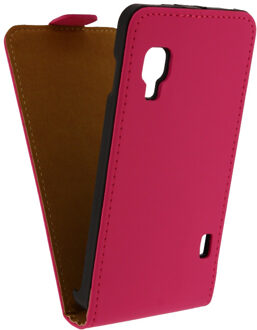 Ultra Slim Flip Case LG Optimus L5 II E460 Fuchsia