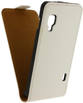 Ultra Slim Flip Case LG Optimus L5 II E460 White