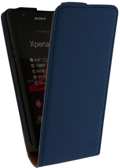 Ultra Slim Flip Case Sony Xperia ZR Dark Blue
