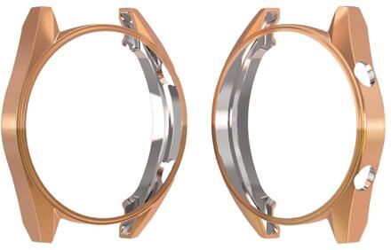 Ultra Slim Protector Case Voor Huawei Horloge Gt 46Mm Soft Hollow Out Horloge Cover Huawei Gt Horloge Case Beschermende bumper Shell roos goud