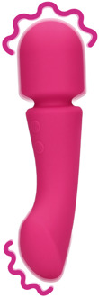 Ultra Soft Silicone Dubbelzijdige Wand Vibrator - Prestone Roze