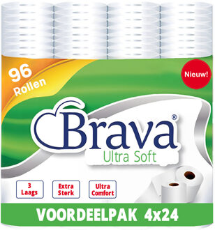 Ultra Soft Toiletpapier - 96 Rollen - 3 Laags - Ultiem Comfort WC Papier - Superieure Sterkte - Maximale Absorptie & Pluisvrij - Voordeelverpakking WC Papier