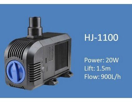 Ultra stille Dompelpomp voor Outdoor Fontein Hydrocultuur Vijver Beeldhouwwerken Rotstuin Aquarium Powerhead Verstelbare HJ-1100