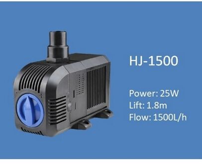 Ultra stille Dompelpomp voor Outdoor Fontein Hydrocultuur Vijver Beeldhouwwerken Rotstuin Aquarium Powerhead Verstelbare HJ-1500