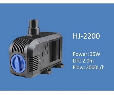 Ultra stille Dompelpomp voor Outdoor Fontein Hydrocultuur Vijver Beeldhouwwerken Rotstuin Aquarium Powerhead Verstelbare HJ-2200