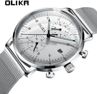 Ultra-Thin Fashion Watch Men Watch Steel Casual Sports Luminous Waterproof Calendar Wristwatch Men's Watches Relogio Masculino