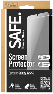 Ultra-Wide Fit Screenprotector incl. applicator voor de Samsung Galaxy A25 (5G) Transparant
