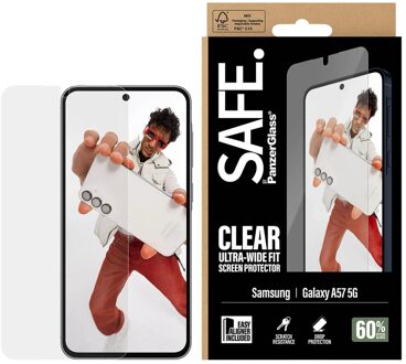 Ultra-Wide Fit Screenprotector incl. applicator voor de Samsung Galaxy A57 (5G) Transparant