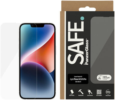 Ultra-Wide Fit Screenprotector voor de Apple iPhone 14 / 13 / 13 Pro Transparant