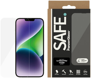 Ultra-Wide Fit Screenprotector voor de Apple iPhone 14 Plus / 13 Pro Max Transparant