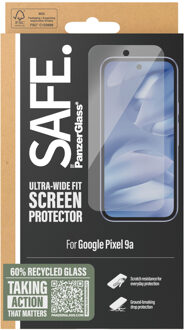 Ultra-Wide Fit Screenprotector voor de Google Pixel 9A Transparant