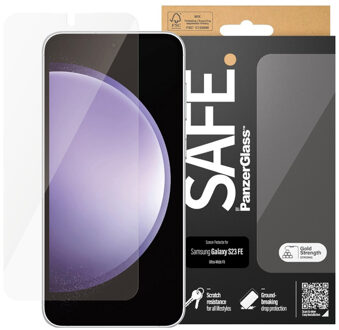 Ultra-Wide Fit Screenprotector voor de Samsung Galaxy S23 FE Transparant