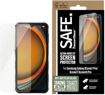 Ultra-Wide Fit Screenprotector voor de Samsung Galaxy Xcover 6 Pro / 7 / 7 Pro Transparant