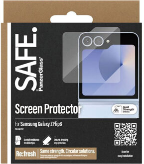 Ultra-Wide Fit Screenprotector voor de Samsung Galaxy Z Flip 6 Transparant