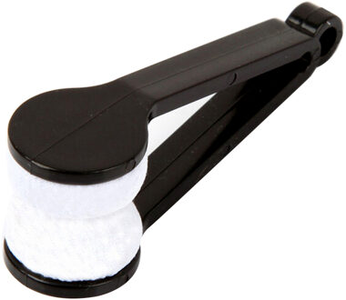 Ultra-Zachte Bril Wrijven Mini Microfiber Bril Borstel Zachte Zon Bril Cleaner Lenzenvloeistof Cleaning Tools zwart