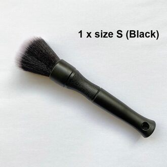 Ultra-Zachte Detaillering Borstel Super Zachte Auto Interieur Detail Borstel Met Synthetische Haren Auto Dash Duster Borstel 1 stk Blcak S