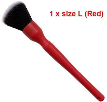 Ultra-Zachte Detaillering Borstel Super Zachte Auto Interieur Detail Borstel Met Synthetische Haren Auto Dash Duster Borstel 1 stk rood L