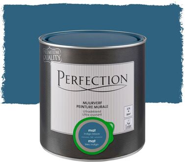 Ultradekkend Muurverf - Mat - Indigo Blauw - 2,5l