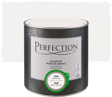 Ultradekkend Muurverf - Mat - Titaniumwit - 2,5l