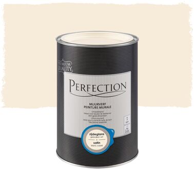 Ultradekkend Muurverf - Zijdeglans - Gebroken Wit Ral 9010 - 1l