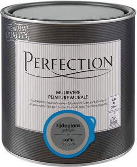 Ultradekkend Muurverf - Zijdeglans - Gobigrijs - 2,5l