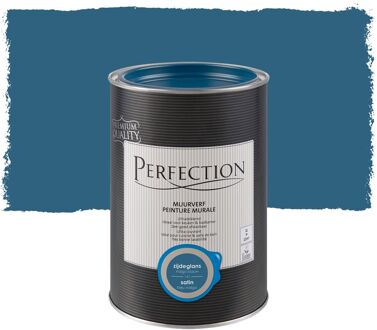 Ultradekkend Muurverf - Zijdeglans - Indigo Blauw - 1l