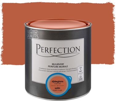 Ultradekkend Muurverf - Zijdeglans - Rode Klei - 2,5l