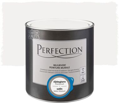 Ultradekkend Muurverf - Zijdeglans - Titaniumwit - 2,5l