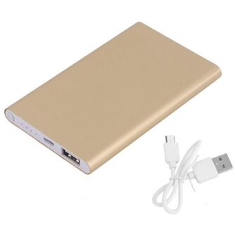 Ultradunne 12000Mah Power Bank Draagbare Oplader Usb Batterij Mobiele Voeding Voor Smart Telefoon Externe Mobiele Power supply Goud