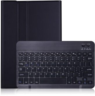 Ultradunne Afneembare Wireless Bluetooth Keyboard Case Voor Samsung Tab S7 11 Inch T870 & T875 Slanke Stand Lichtgewicht case zwart
