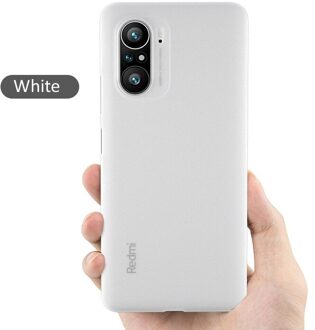 Ultradunne Pp 0.4Mm Matte Frosted Case Voor Xiaomi Redmi K40 Pro Slim Super Dunne Ultra Dunne Plastic Beschermhoes doorzichtig wit / For Redmi K40 Pro