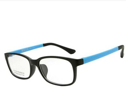 Ultralichte Aankomst TR90 Stalen Frame Rechthoek Clear Bril Mannen En Vrouwen Bijziendheid Frame Glazen Frame 1322 C4 matte zwart blauw