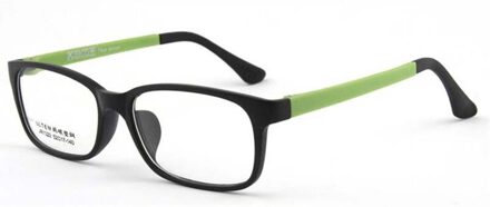 Ultralichte Aankomst TR90 Stalen Frame Rechthoek Clear Bril Mannen En Vrouwen Bijziendheid Frame Glazen Frame 1322 C6 matte zwart groen