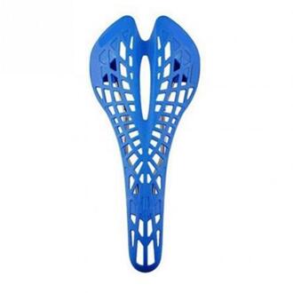 Ultralichte Shockproof Spider Web Mtb Fiets Seat Hollow Zadel Kussen Blauw