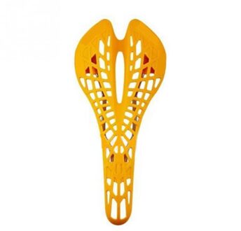 Ultralichte Shockproof Spider Web Mtb Fiets Seat Hollow Zadel Kussen Oranje