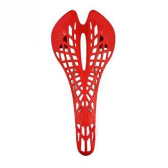Ultralichte Shockproof Spider Web Mtb Fiets Seat Hollow Zadel Kussen Rood