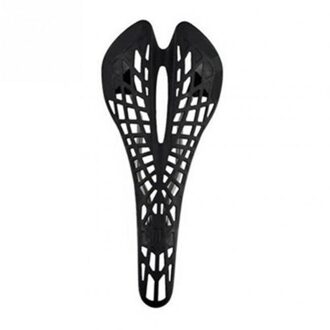 Ultralichte Shockproof Spider Web Mtb Fiets Seat Hollow Zadel Kussen zwart
